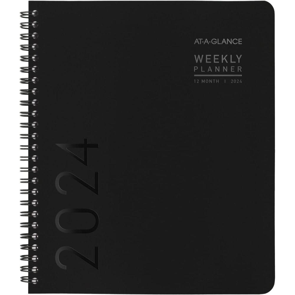 image:imageATAGLANCE 2026 Planner Weekly amp Monthly 7 x 875 Medium Contemporary Lite Black 7054XL0526Black