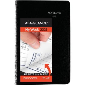 AT-A-GLANCE 2026 Appointment Book Planner, Weekly, 5″ x 8″, Small, DayMinder, Black (G2000026)(2025 Old Edition)