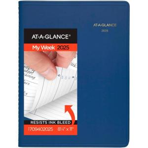 AT-A-GLANCE 2026 Appointment Book Planner, Weekly, 8-1/4″ x 11″, Large, Red (709401326)(Blue)