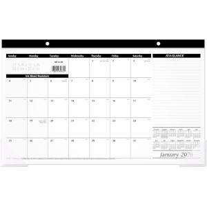 AT-A-GLANCE 2026 Desk Calendar, Monthly, Desk Pad, 17-3/4″ x 11″, Compact (SK140026)(2026 New Edition)