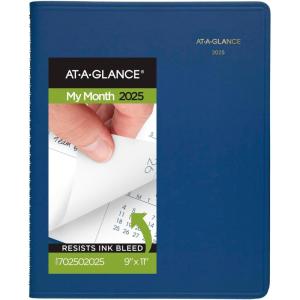 AT-A-GLANCE 2026 Planner, Monthly, 15-Month, 9″ x 11″, Large, Red (702501326)(Blue)