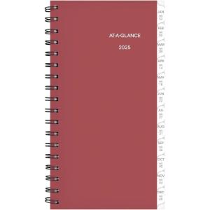 AT-A-GLANCE 2026 Planner Refill, Weekly, 3-1/4″ x 6-1/2″, Portable Size 2 (064-287-26)(2025 Old Edition)
