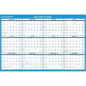 AT-A-GLANCE 2026 Erasable Calendar, Dry Erase Wall Planner, 48″ x 32″, Extra Large, Horizontal, Reversible (PM3002826)(2026 New Edition)