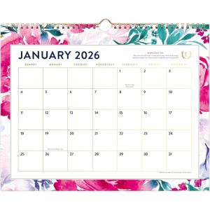 AT-A-GLANCE 2026 Wall Calendar, Simplified by Emily Ley, Monthly, 15″ x 12″, Medium, English Garden (EL46-707-26)(English Garden)