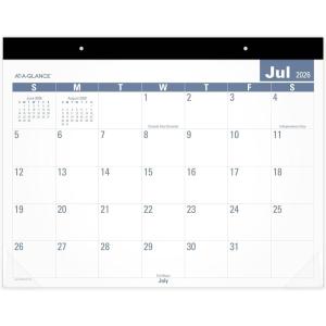 AT-A-GLANCE Desk Calendar 2026-2027 Planning Pad, Academic 12-Month July-June, Monthly, 21-3/4″ x 17″ Standard, Easy-to-Read, Unruled Daily Blocks (SKLPAY32)(2026-2027)